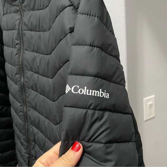Men’s Columbia Omni-Heat Thermal Down Jacket Puffer Coat Size 3X Black NWOT Flaw - Picture 5 of 12